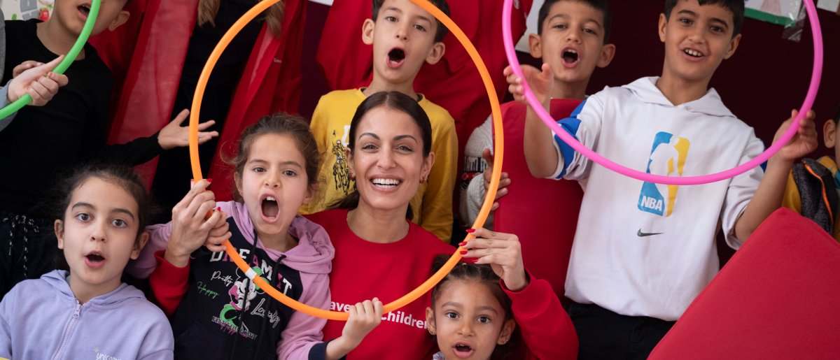 Hiba con niños de los programas en Turquía