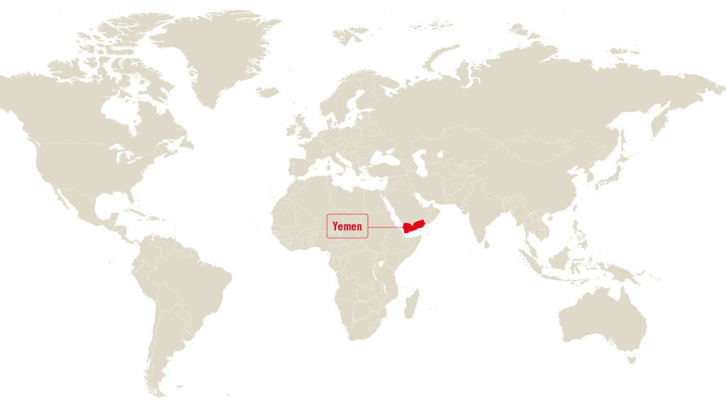 Mapa mundial: Yemen