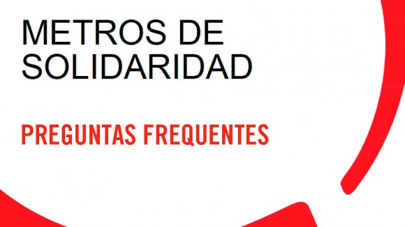 Preguntas frecuentes - Metros de solidaridad Save the Children