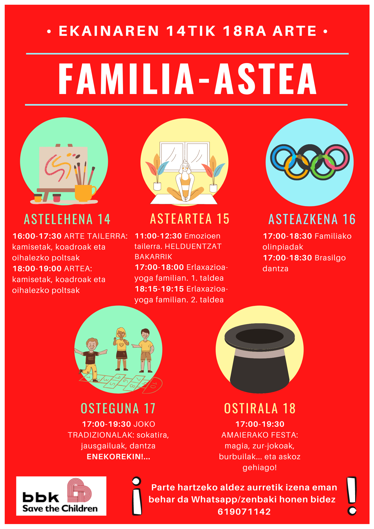 Familia Astea CRIAn - egitaraua